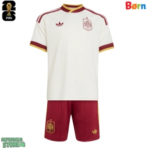 Spanien Replika Babytøj Udebanesæt Børn VM 2026 Kortærmet (+ Korte bukser)